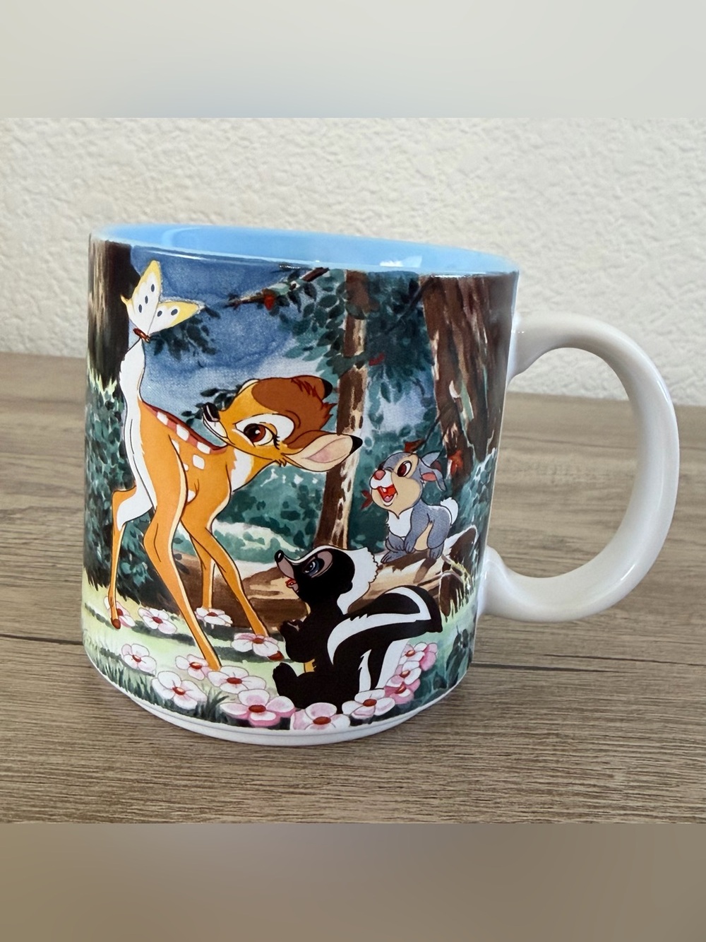 Vintage Disney Store Classic Bambi Coffee Mug Flower Thumper Japan